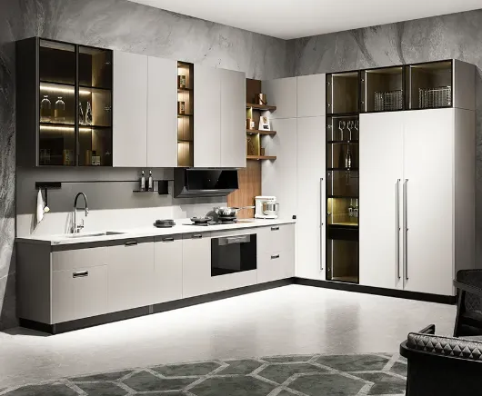 Custom Kitchen Cabinets in Dubai by Triple Mae Interior Decoration LLC